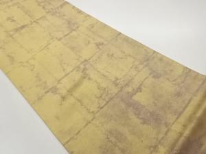 引箔格子模様袋帯